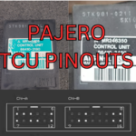 Pajero Mini Junior AISIN MR195407 MR195408 and MR246350 TCU Pinouts